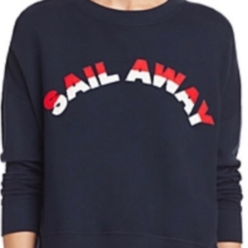 NWT $228 Joie 💕 Lenexa Sweatshirt Nautical Sail Away Yacht Casual Top Crewneck - Picture 7 of 12